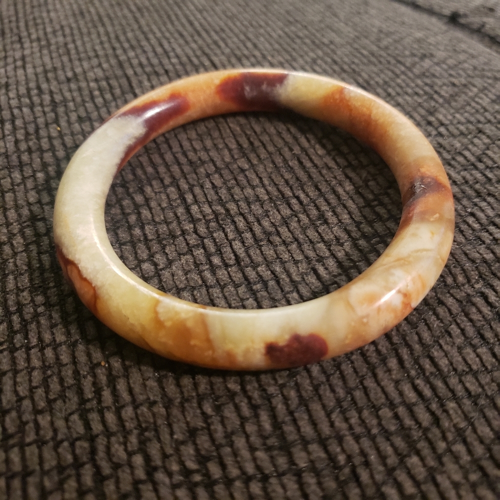 Agate solid bangle - Picture 2 of 7